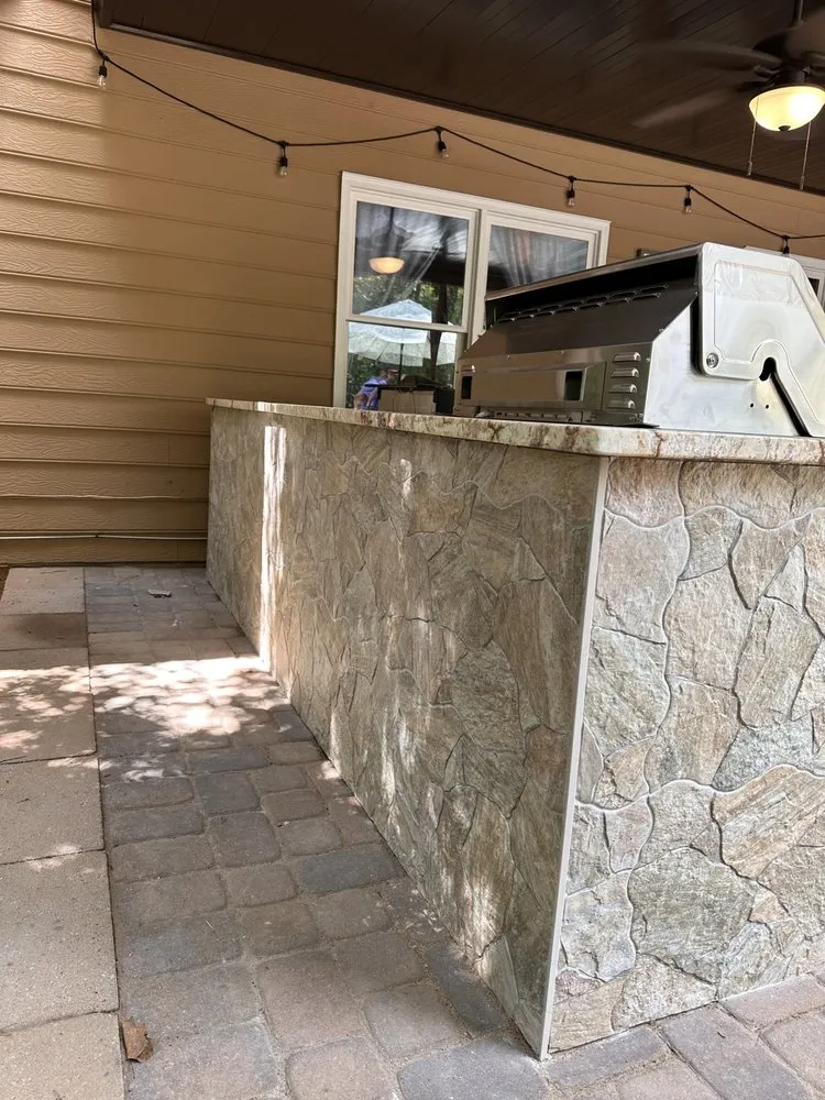 Professional outdoor landscaping in Woodstock, GA by OASIS General Contracting & Landscaping