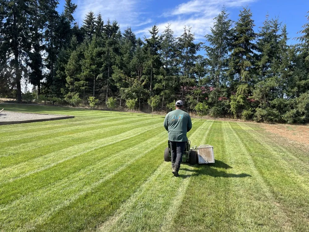 Custom lawn mowing service for residential properties across Salem, OR - Oasis Landscape