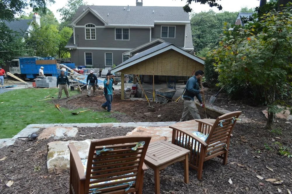 Local landscape installation with custom design in Atlanta, GA by Oasis Landscapes & Irrigation