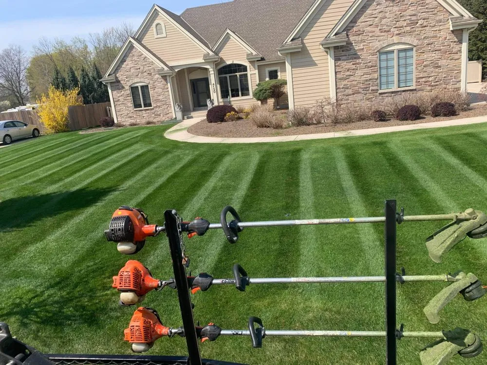 Professional lawn mowing service for homes across waukesh, WI - Oasis Landscaping & Lawncare