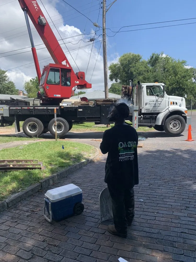 Trusted lawn mowing service for year-round maintenance across Gulfport, FL - Oasis Landscaping