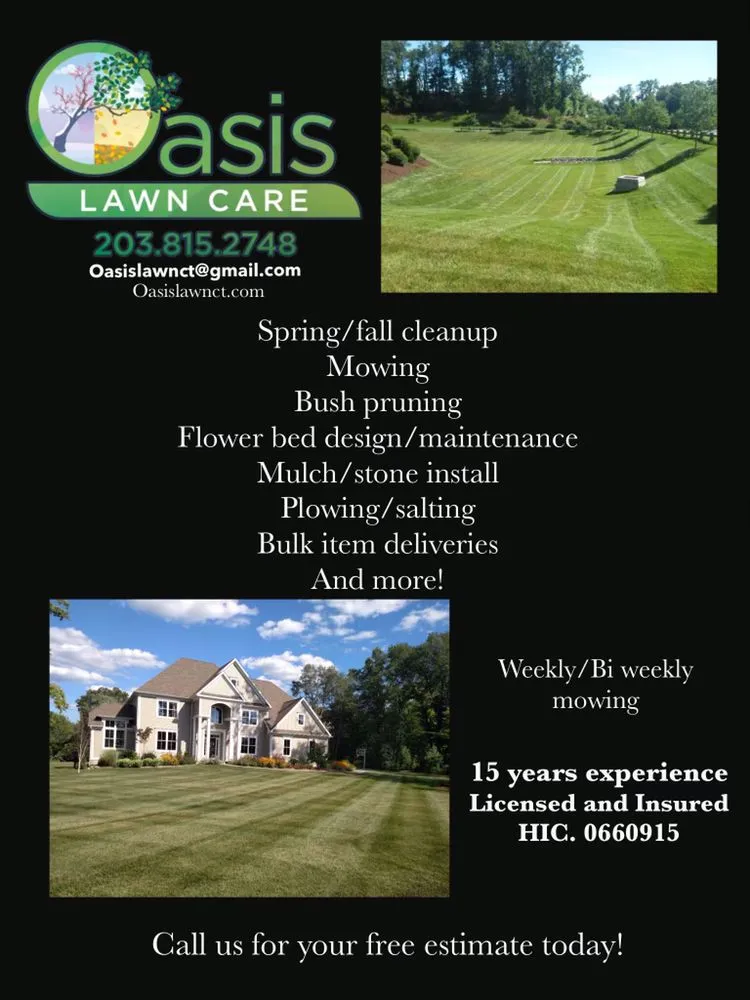 Top-rated lawn mowing service for outdoor upgrades in Wallingford, CT by Oasis Lawn Care