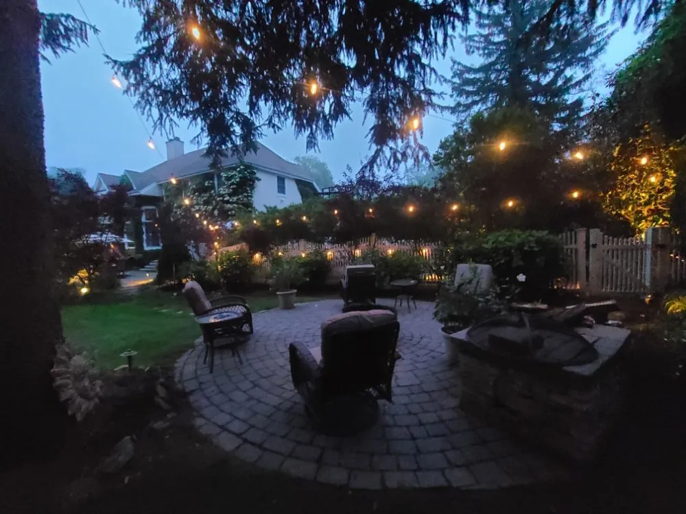 Top-rated outdoor landscaping for homes in Huntington, NY by Oasis Lighting Design