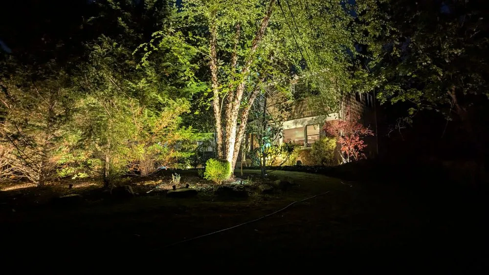 Professional garden landscaping near you in Huntington, NY by Oasis Lighting Design