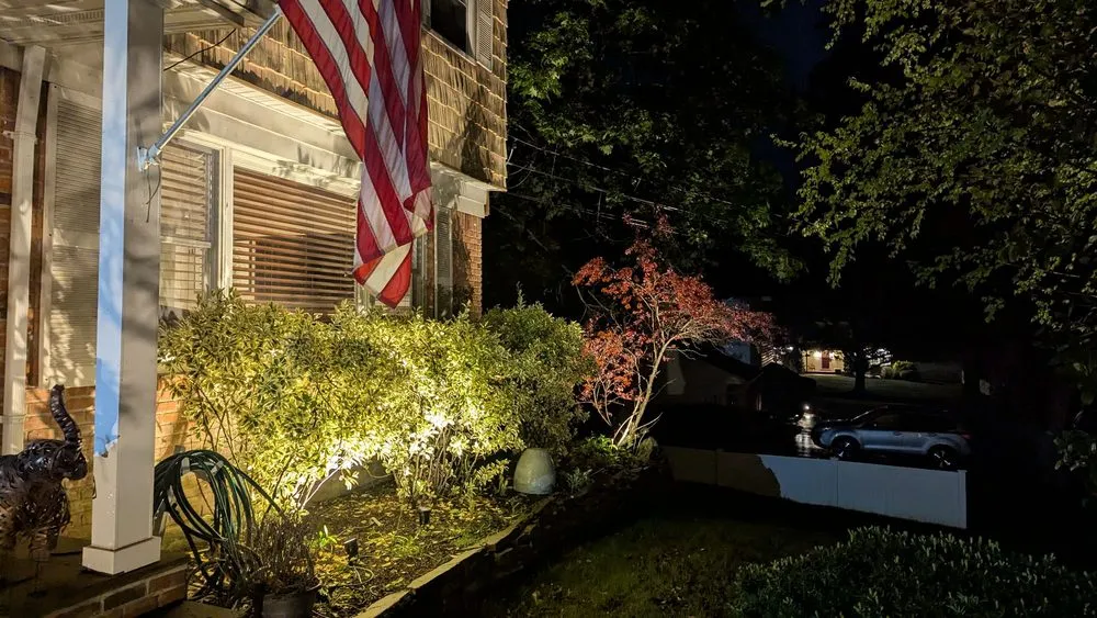 Professional garden landscaping in Huntington, NY by Oasis Lighting Design