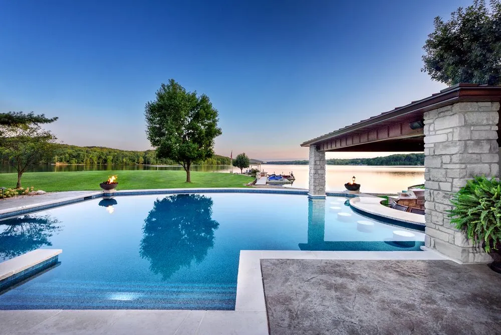 Expert lawn care service with custom design across Wood River, IL - Oasis Pools