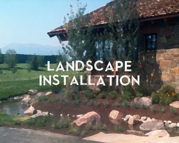 Local landscape design for homes in Victor, ID by O'Brien Landscaping