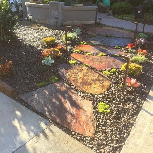 Custom landscape installation in Orange, CA by OC Landscape & Maintenance