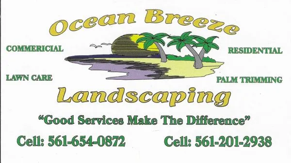 Ocean Breeze Landscaping Logo
