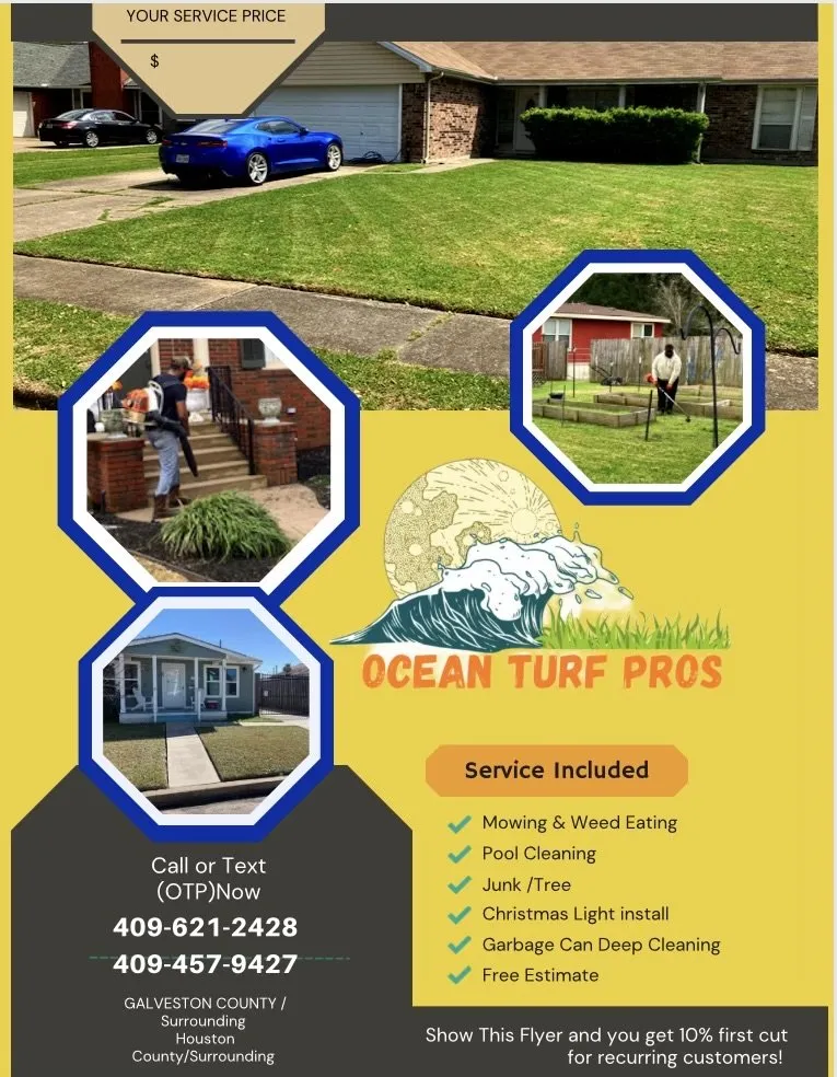 Expert lawn care service for year-round maintenance across Galveston, TX - Ocean Turf Pros