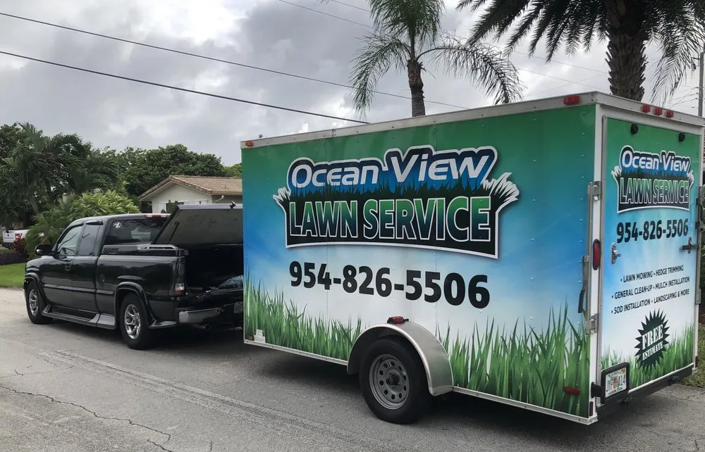 Professional lawn mowing service for outdoor upgrades across Oakland Park, FL - Ocean View Lawn Service
