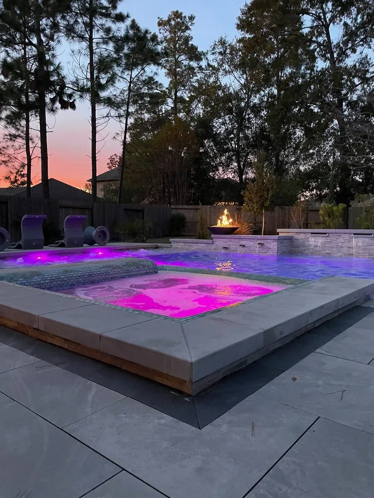 Professional yard maintenance for year-round maintenance in Spring, TX by Oceans Edge Custom Pools