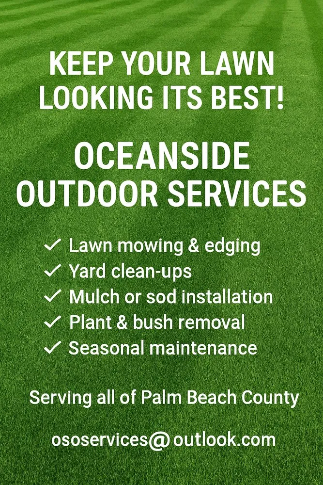 Reliable yard maintenance for year-round maintenance across Boynton Beach, FL - Oceanside Outdoor Services