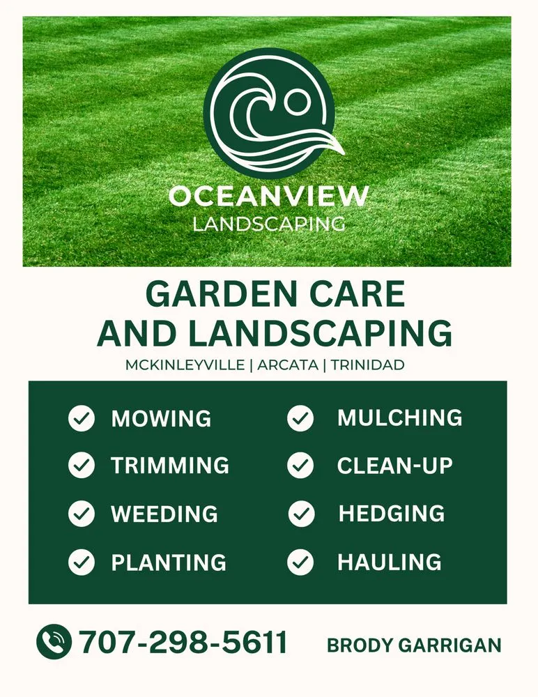 Professional lawn care service experts serving Trinidad, CA - Oceanview Landscaping