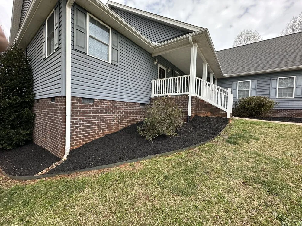 Affordable garden landscaping in Walhalla, SC by Oconee Roots Lawn Care