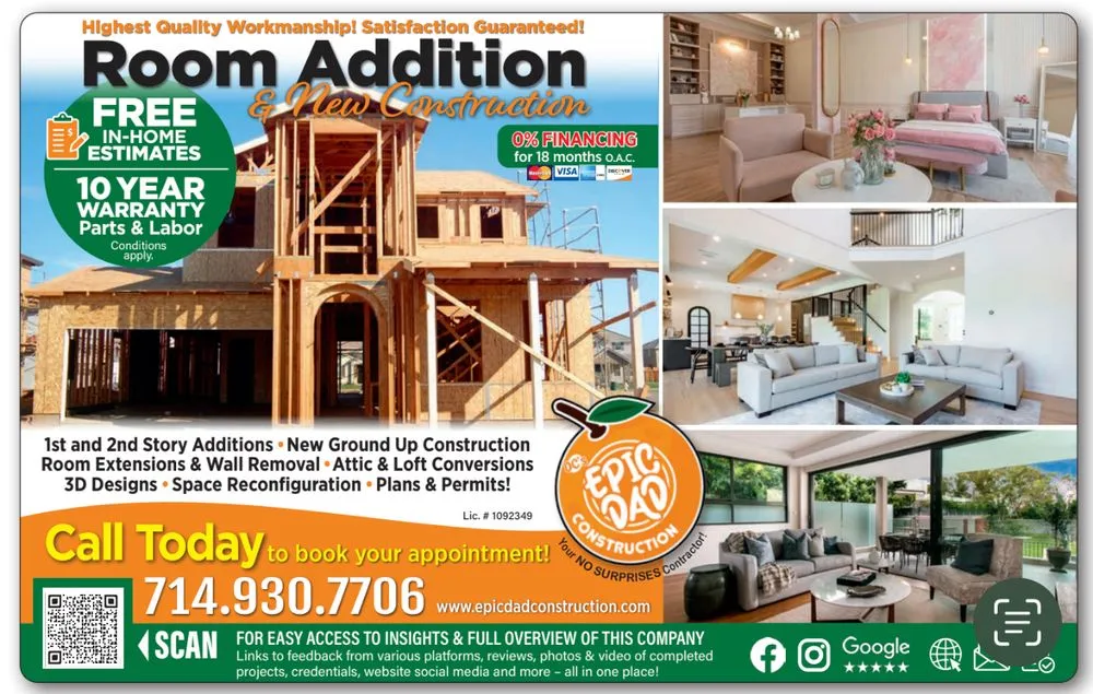 Reliable lawn mowing service near you across Fountain Valley, CA - OC’s Epic Dad Construction