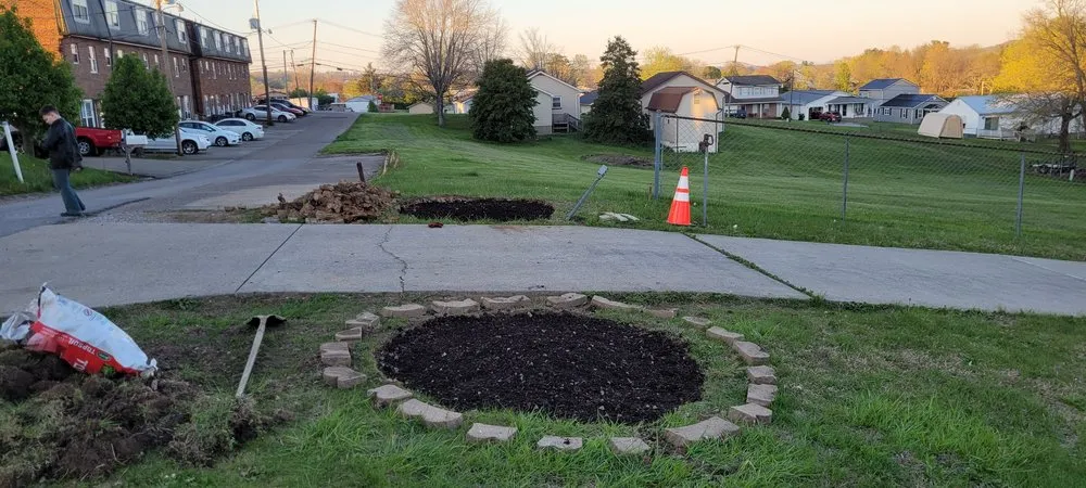 Professional garden landscaping in Charleston, WV by Odd Job Bro's