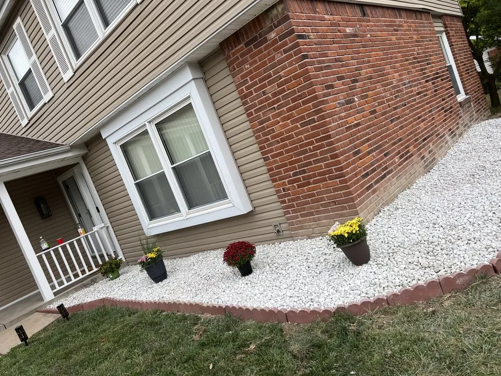 Professional residential landscaping in Chesterfield, MO by Odd Job Genie