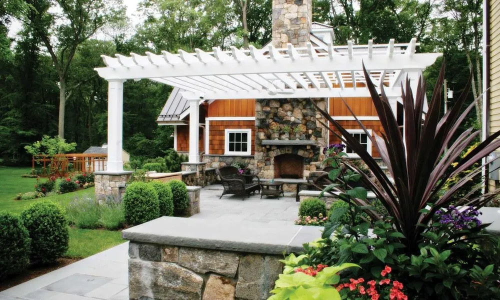 Custom yard cleanup service with custom design across Norwalk, CT - Odd Job Landscaping