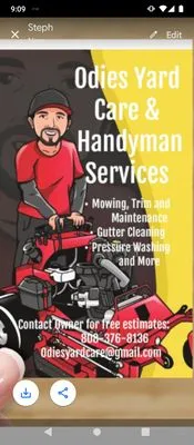 Odies Yard Care Logo