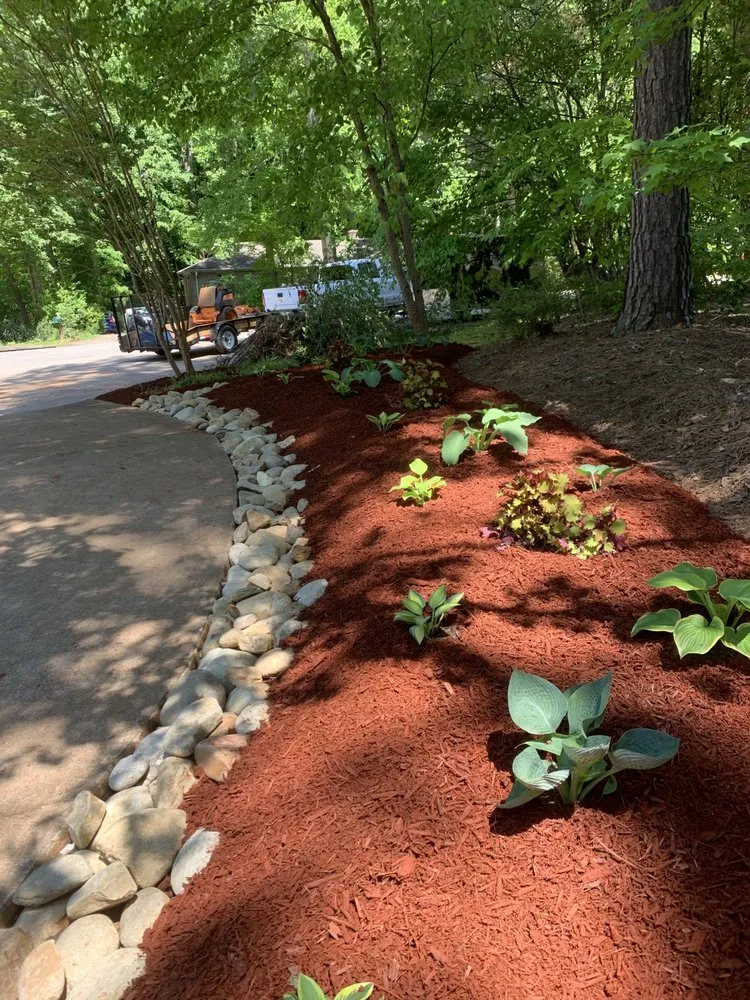 Custom landscape design with custom design in Spartanburg, SC by OD's Landscaping