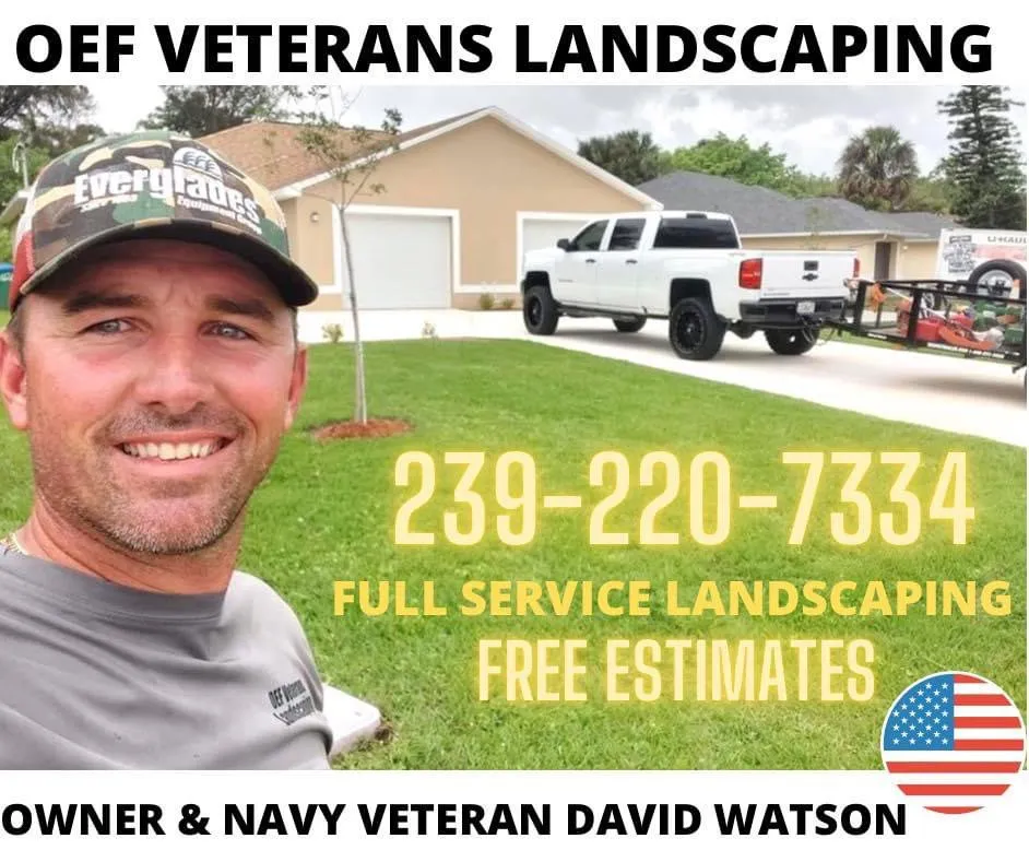 Custom landscaping services in Cape Coral, FL by OEF Veterans Landscaping