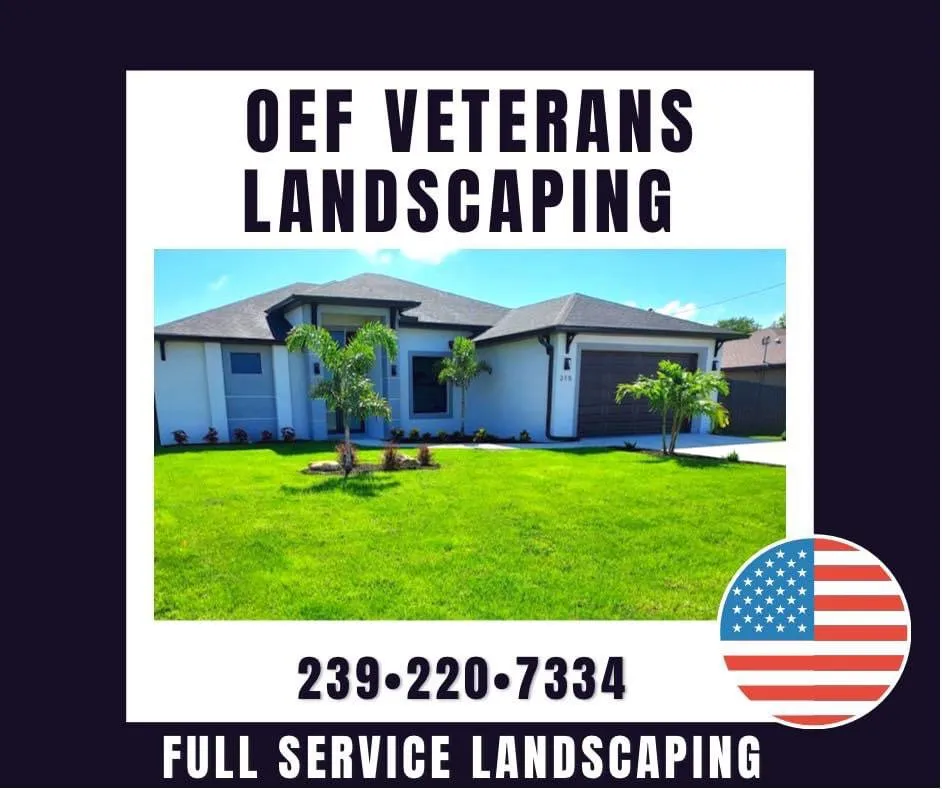 Trusted residential landscaping for homes across Cape Coral, FL - OEF Veterans Landscaping