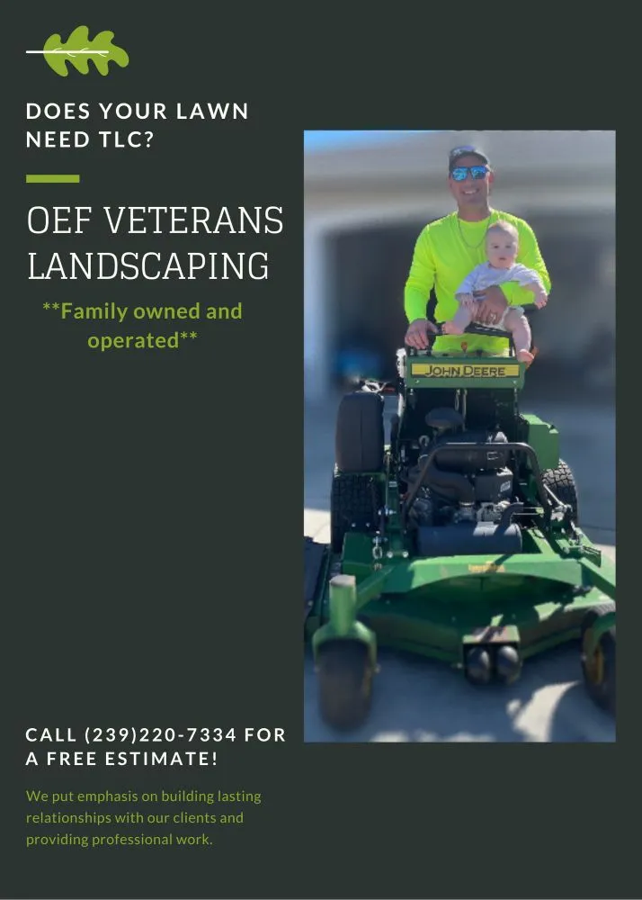 Affordable landscaping services for outdoor upgrades across Cape Coral, FL - OEF Veterans Landscaping