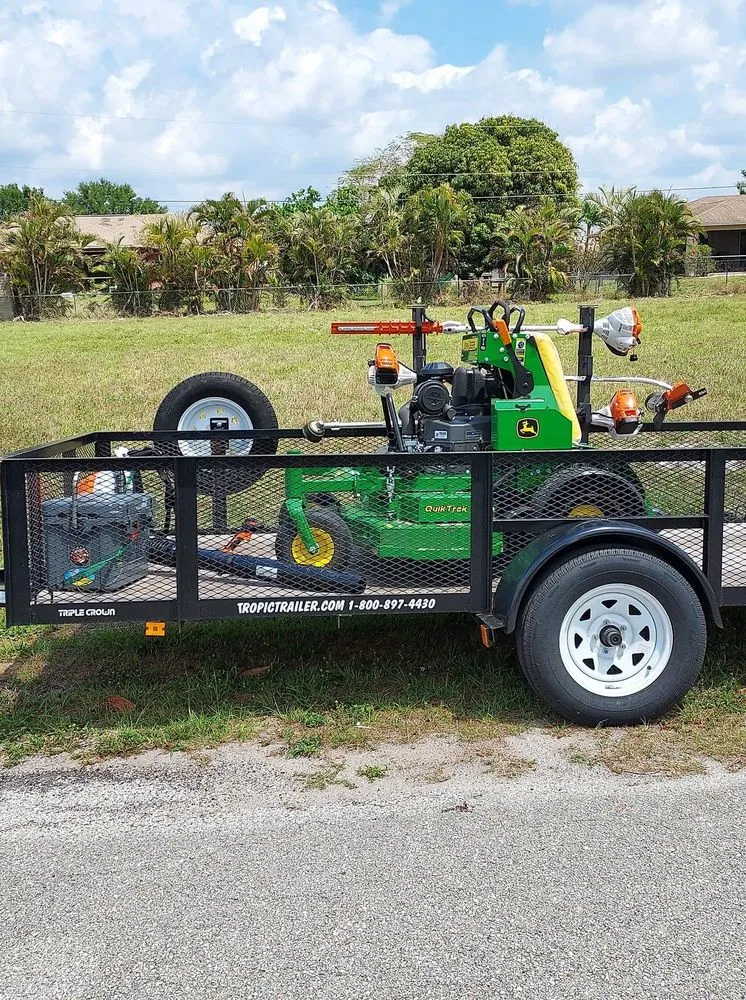 Professional landscape installation in Cape Coral, FL by OEF Veterans Landscaping