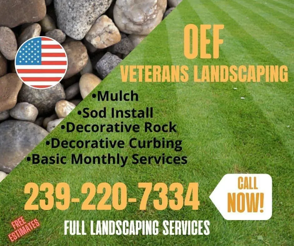 Reliable residential landscaping for year-round maintenance across Cape Coral, FL - OEF Veterans Landscaping