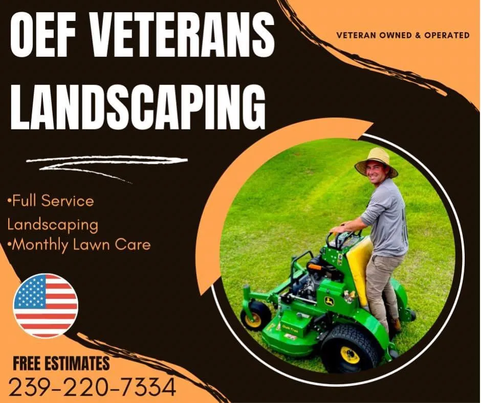 Reliable yard cleanup service experts serving Cape Coral, FL - OEF Veterans Landscaping