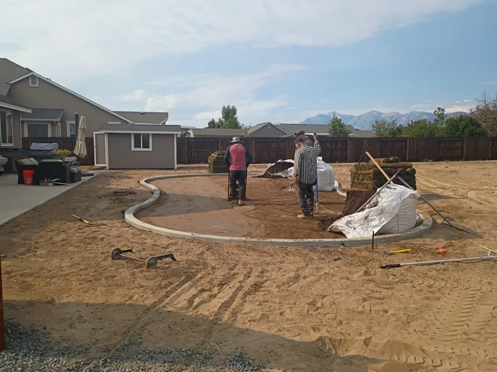 Custom lawn care service for year-round maintenance in Carson City, NV by OEL Landscape