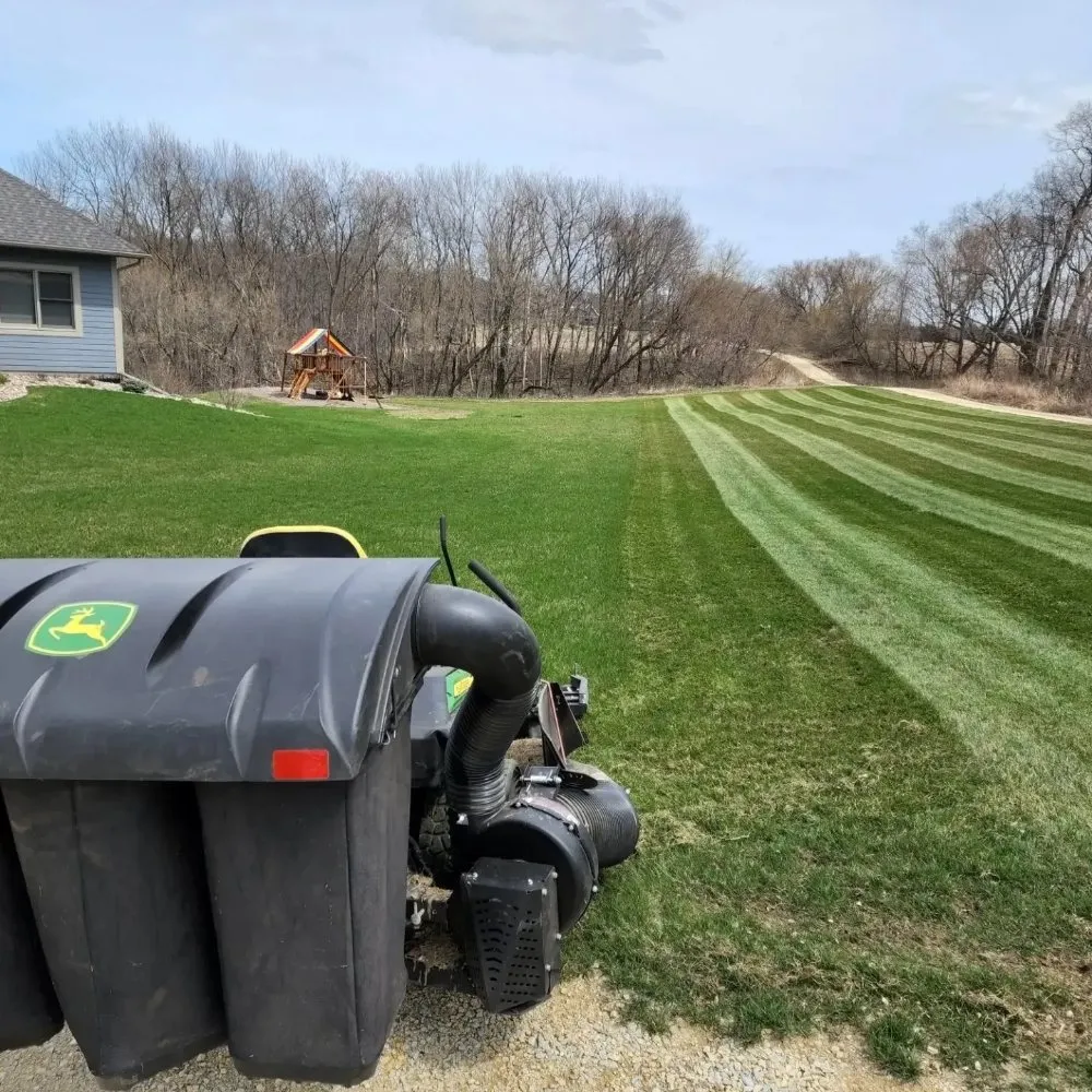 Affordable lawn mowing service for homes across Byron, MN - Oelkers Services