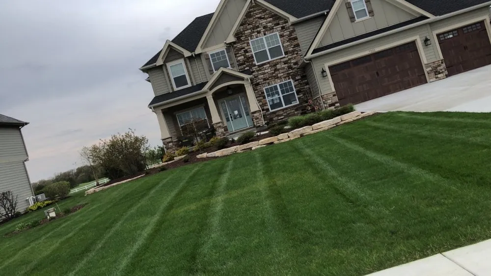 Custom landscape installation in Joliet, IL - O&F Landscape