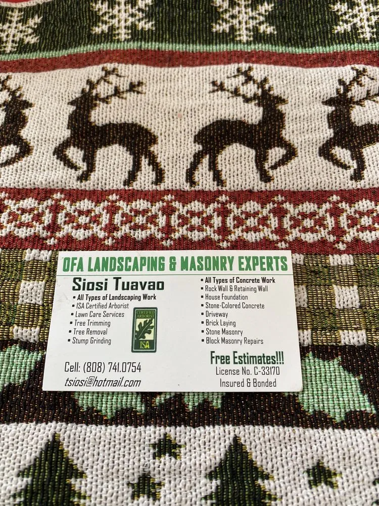 Affordable landscape design in Aiea, HI by Ofa Landscaping & Masonry Experts