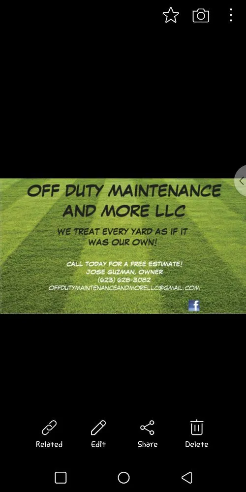 Local landscaping services in Tolleson, AZ - Off Duty Maintenance and More