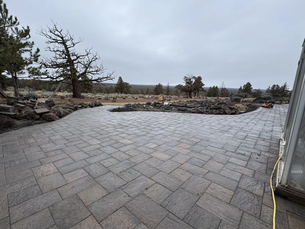 Custom outdoor landscaping in Redmond, OR by OG Construction and Maintenance