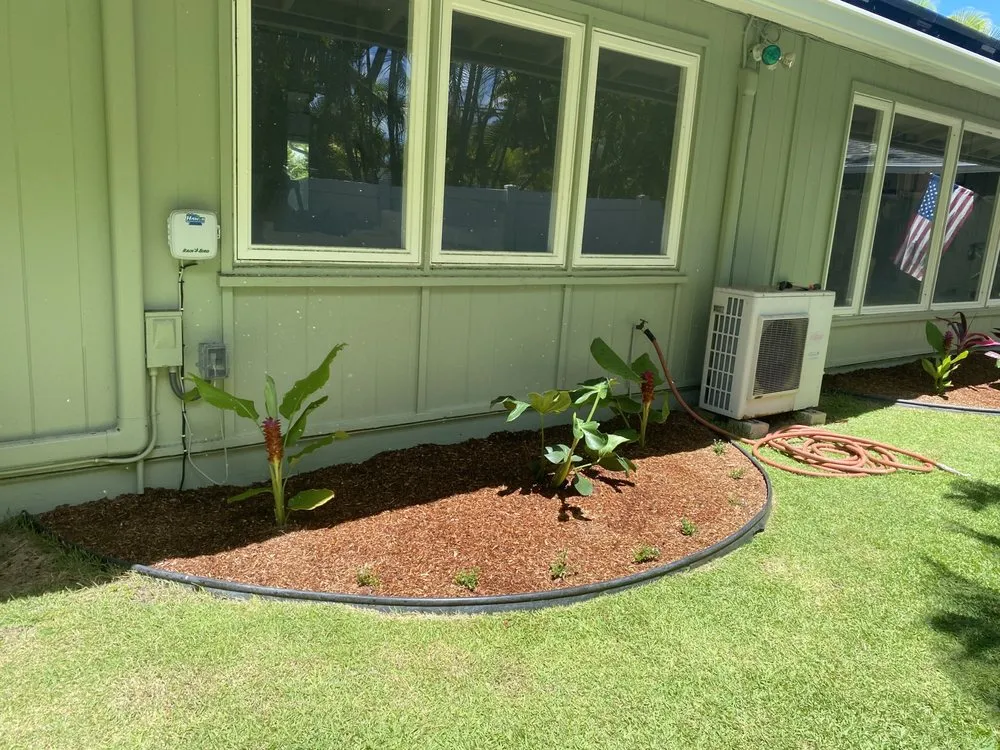 Local landscape installation for outdoor upgrades in Kaneohe, HI by Ohana Lawn Service