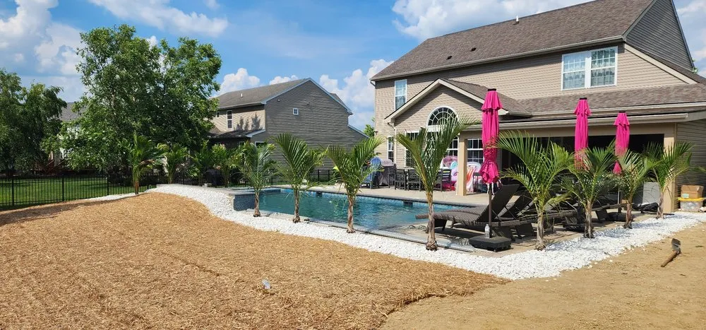 Custom landscape installation in Lebanon, OH - Ohana Pools and Spas