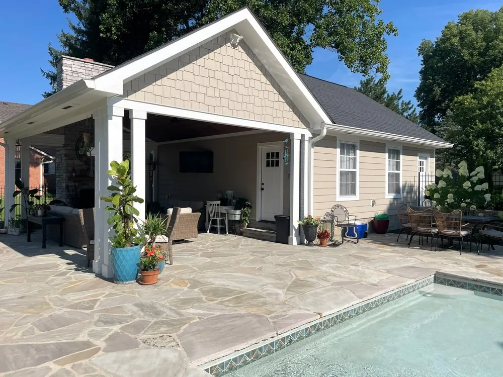 Affordable landscape design for homes in Lebanon, OH by Ohana Pools and Spas