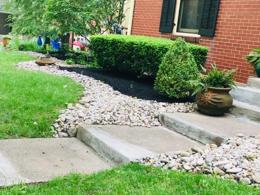 Affordable landscape installation in Cincinnati, OH by Ohioevergreen