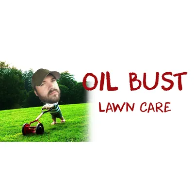 Oil Bust Lawn Care Logo