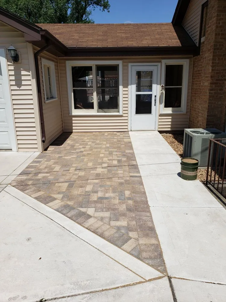 Custom landscape installation in Merrionette Park, IL - O'Keefe Landscaping