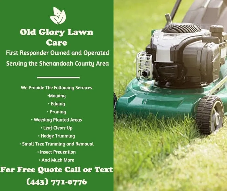Local lawn mowing service in Woodstock, VA by Old Glory Lawn Care