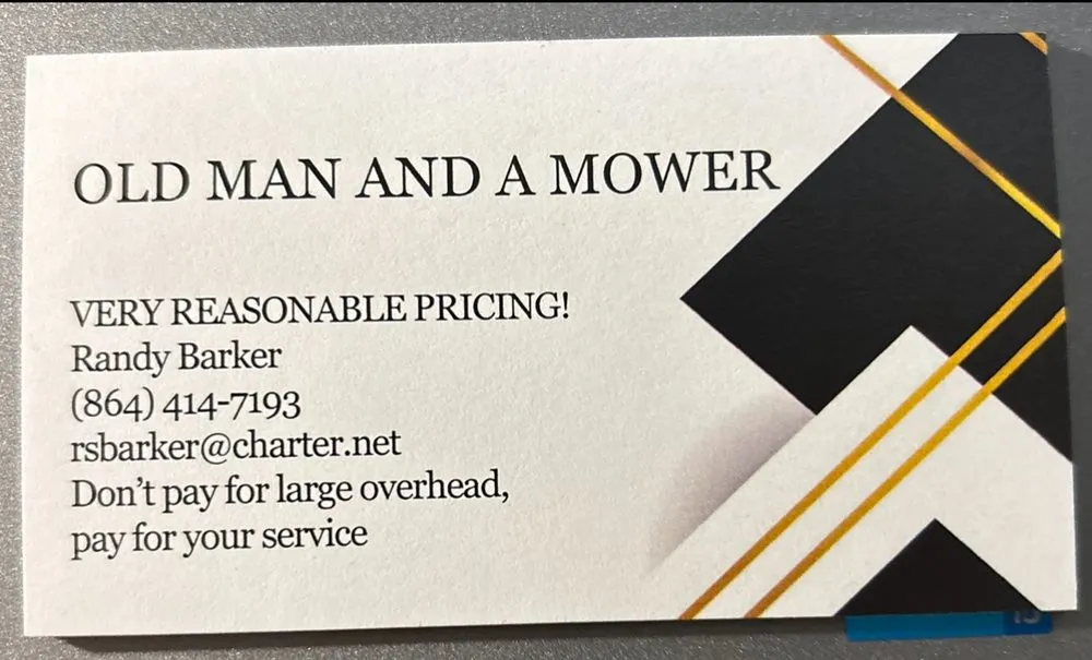 Professional lawn mowing service in Easley, SC by Old Man And A Mower