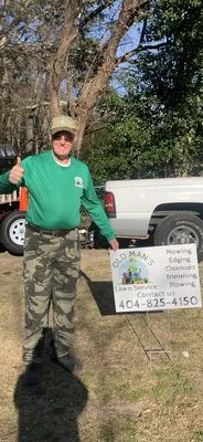 Old Man’s Lawn Maintenance Logo