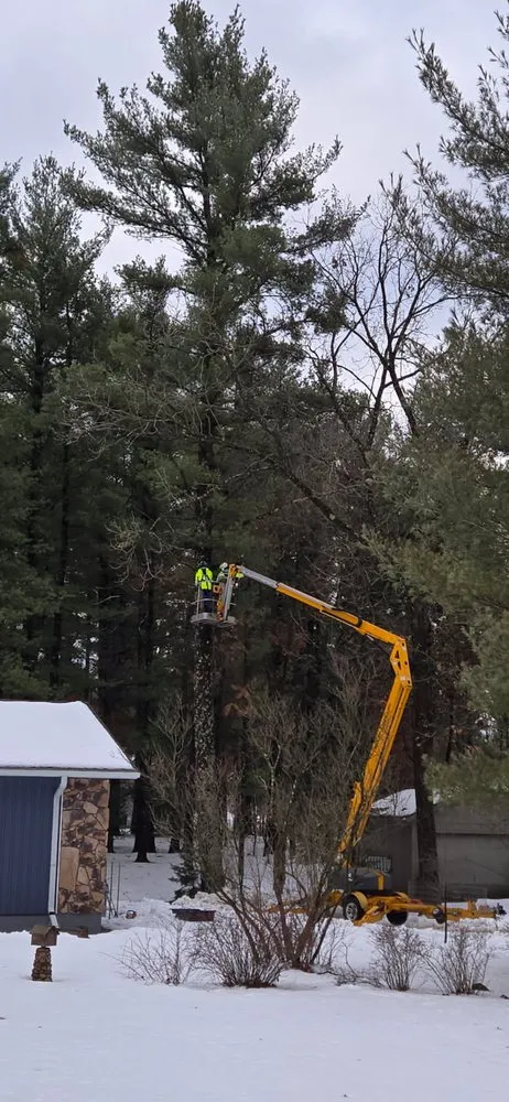 Custom landscape installation in Wisconsin Rapids, WI by Old Time Home Chores