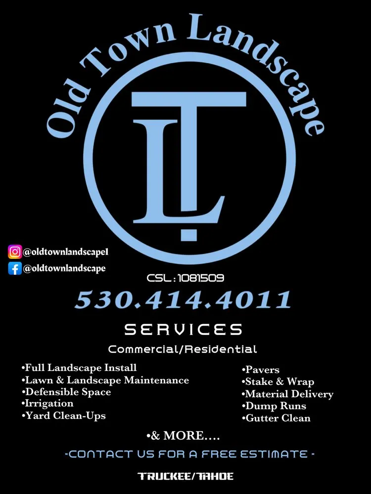 Top-rated yard maintenance for residential properties in Truckee, CA by Old Town Landscape