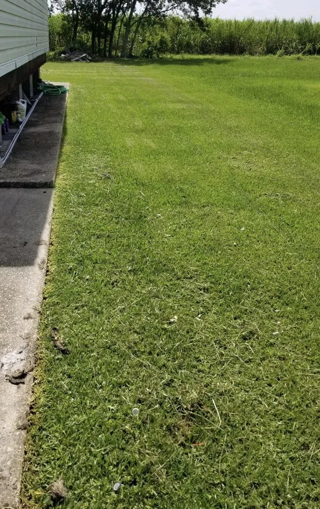 Custom landscape design with custom design in Raceland, LA by Ole Guys Lawn Care Service