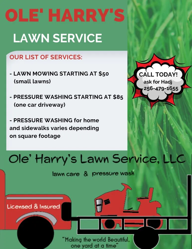Custom landscape installation in Huntsville, AL by Ole’ Harry’s Lawn Service